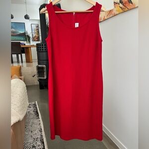 St John Collection Red Sleeveless Dress